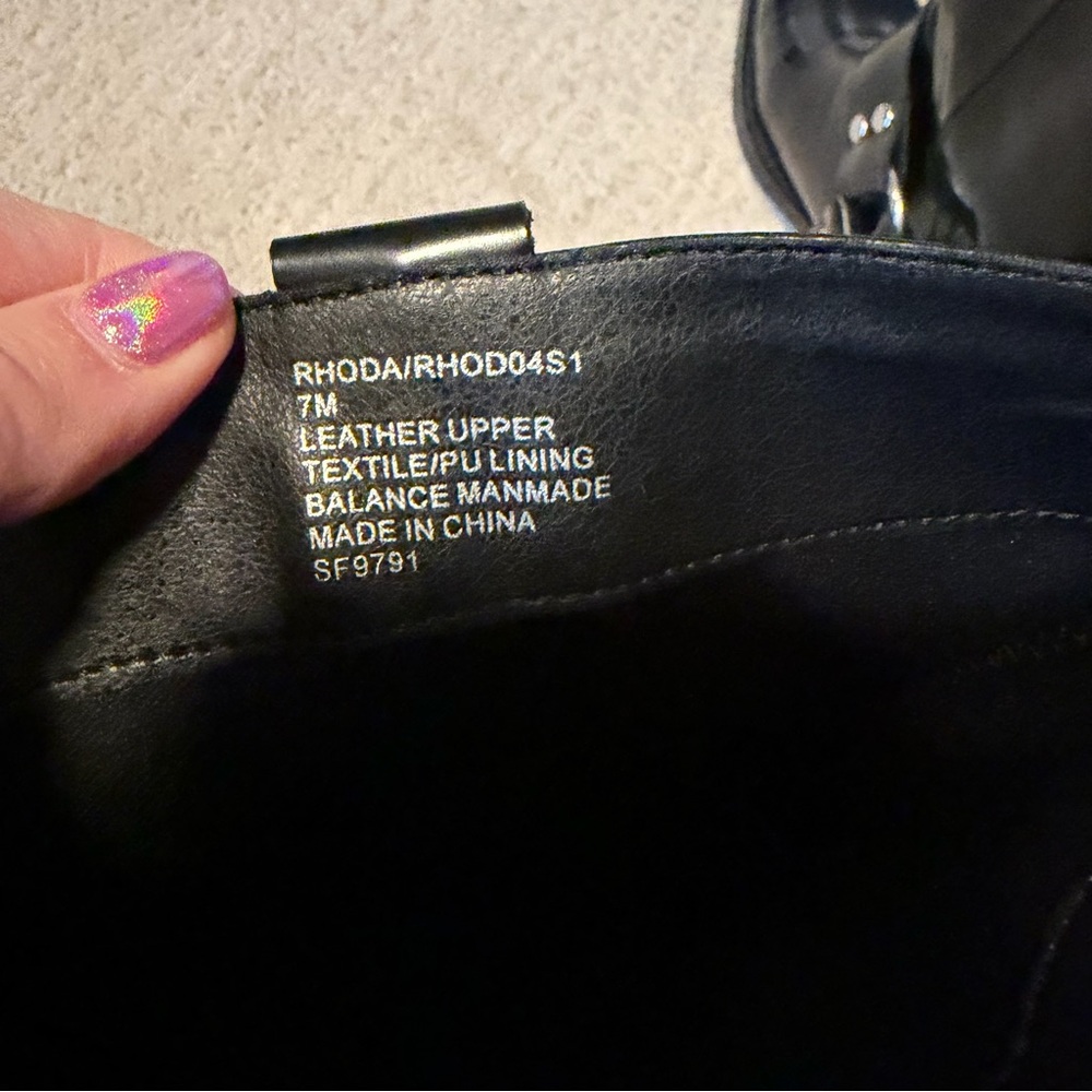 Steve Madden Black Leather Rhoda Boots size 7 - Picture 7 of 8